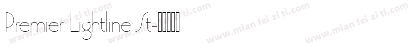 Premier Lightline St字体转换